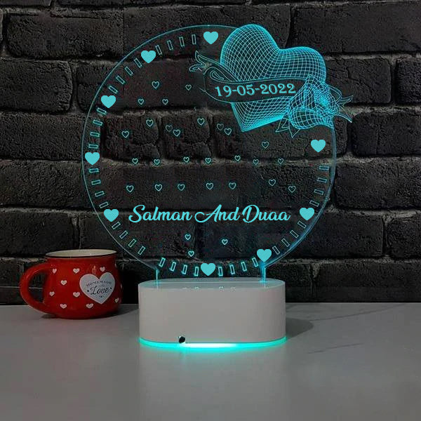 Personalized 3D Illusion Lamp – My Art
