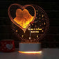Customized 3d illusion led Photo lamp with Clock - Perfect Gift