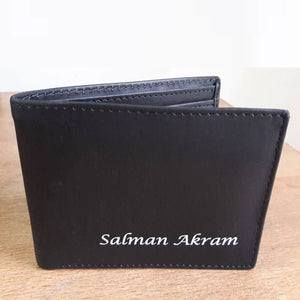 Customized Leather Printed Name Wallet - My Art