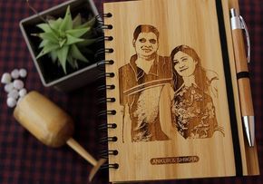 CUSTOMIZE YOUR OWN WOODEN NOTEBOOK WITH PEN - My Art