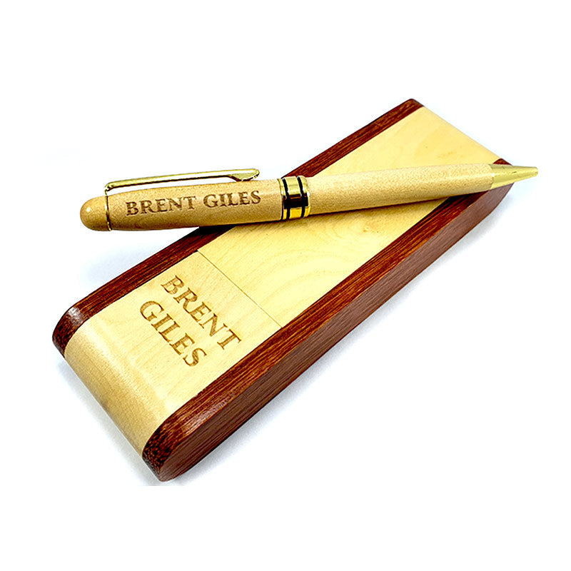 Wooden Name Engraved Pen with personalized box – best birthday gift idea in Pakistan