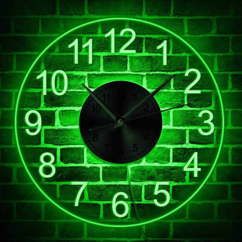 LED Lighting Wall Time Clock