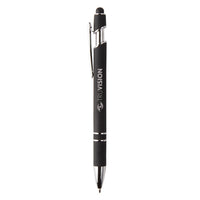Pack of 10 Velvet Texture Metallic Pen With Stylus | With Your Business Name