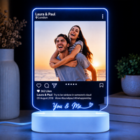 Custom Instagram Style 3D Led Night Light, Instagram Photo Lamp