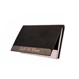 One Side Luxury Leather Visiting Card Holder | Engraved Name