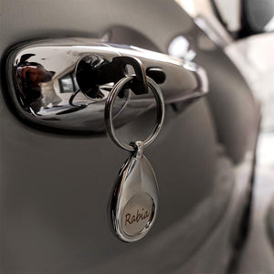 Oval Torch Keychain Name Engraved