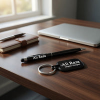Personalized Keychain & Stylus Pen Gift Set