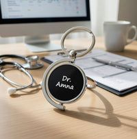 Slingshot Metallic Keychain With Engraved Name