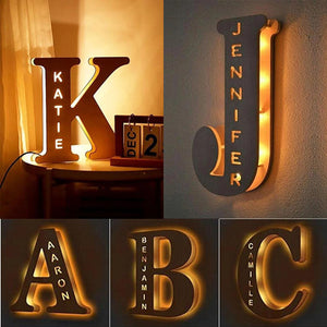 Personalized Decor LED Night Light Love Gifts for Couples Friends Family Him and Her