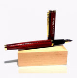 Crocodile Texture Fountain Pen With Engraved Name - My Art