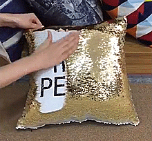 Customized Sequin Magic Cushion - My Art
