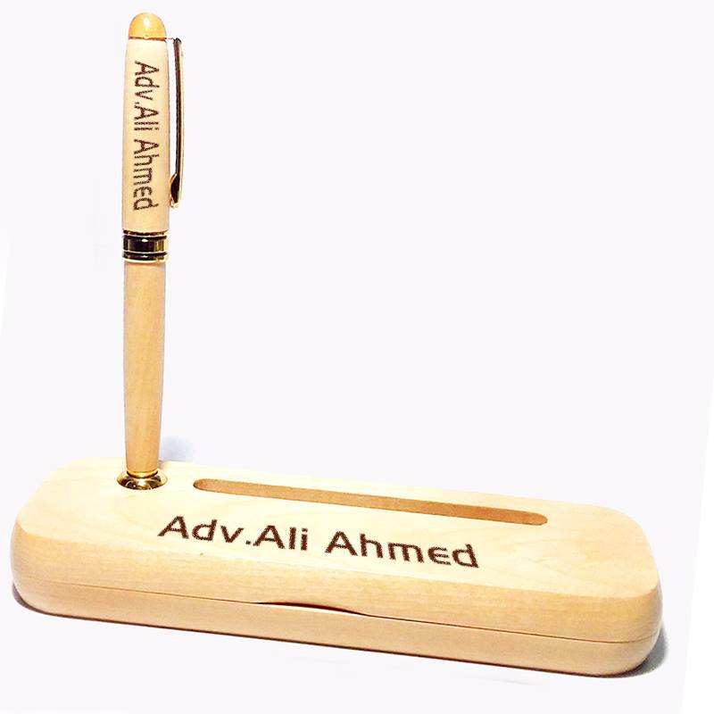 Executive Wooden Pen With Engraved Name - My Art