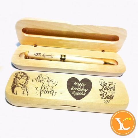 Executive Wooden Pen With Engraved Name - My Art