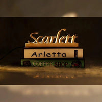 Personalized Wooden Engraved Name LED Lamp