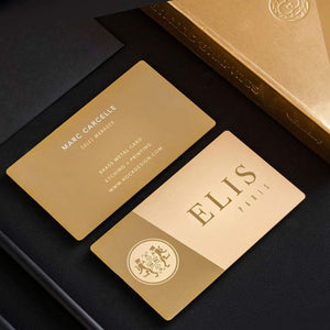 (Gold Plated Metal Engraved Business Card) - My Art