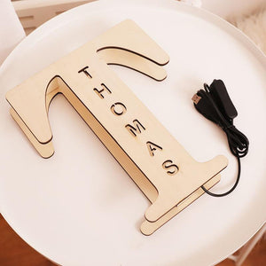 WOODEN ENGRAVED NAME PERSONALIZED NIGHT LIGHT(H 1.5 FEET X W 1 FEET) - My Art