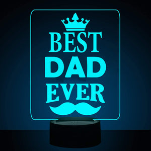 Best Dad Ever 3D Illusion Led lamp