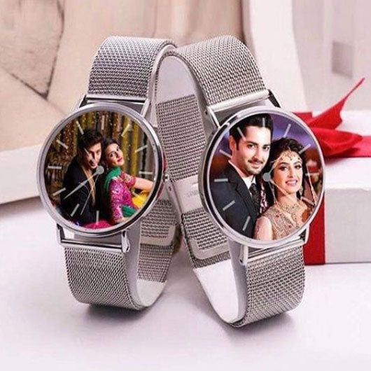 Metal discount wrist watch