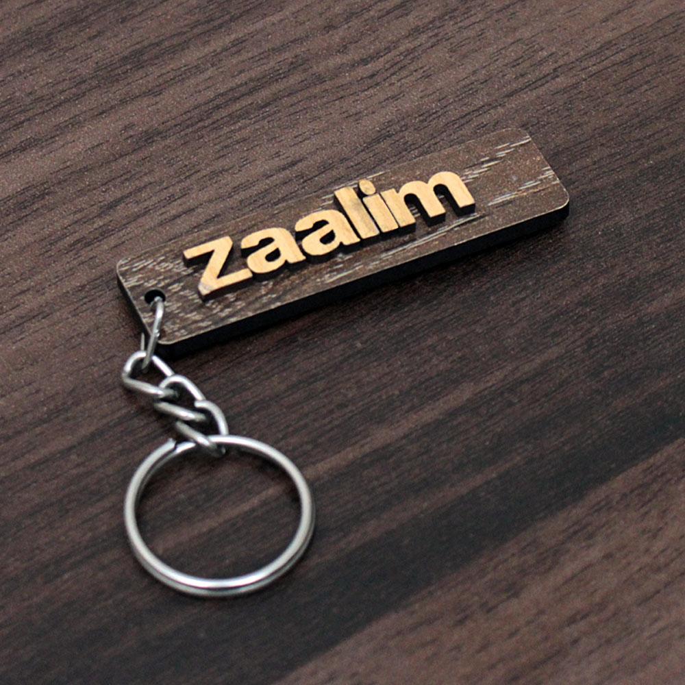 PERSONALIZED WOODEN KEYCHAIN - My Art