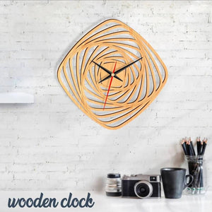 Unique Wall Clock, Modern Clocks, Geometric Clock, Wooden Wall Clock, Laser Cut, Wood Wall Clock, Home Decor, Wall Art, Clock - My Art