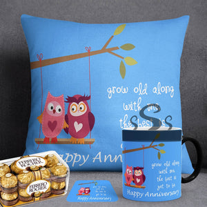 Grow Old Anniversary Gift Deal – Blue - My Art
