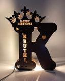Wooden Engraved Name Personalized Night Light(H 1.5 Feet x W 1 Feet) - My Art