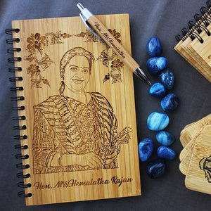 CUSTOMIZE YOUR OWN WOODEN NOTEBOOK WITH PEN - My Art