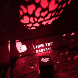 Wooden Engraved Shadow Message LED Lamp