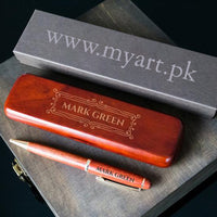 Executive Wooden Pen With Engraved Name - My Art