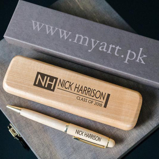 Executive Wooden Pen With Engraved Name - My Art