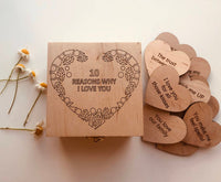 Reasons why I love you Anniversary girlfriend gift Birthday Anniversary gift for Woman 1st anniversary gift for woman - My Art