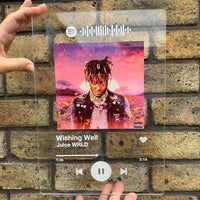 Freestanding Spotify Plaque, Any Photo, Any Song, High Quality UV Print , With Spotify Barcode, Size 7.5 x 5.5inch, Album Cover