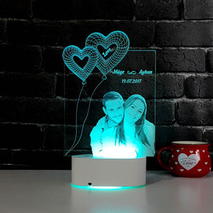 Custom Photo Printed 3D Led Lamp