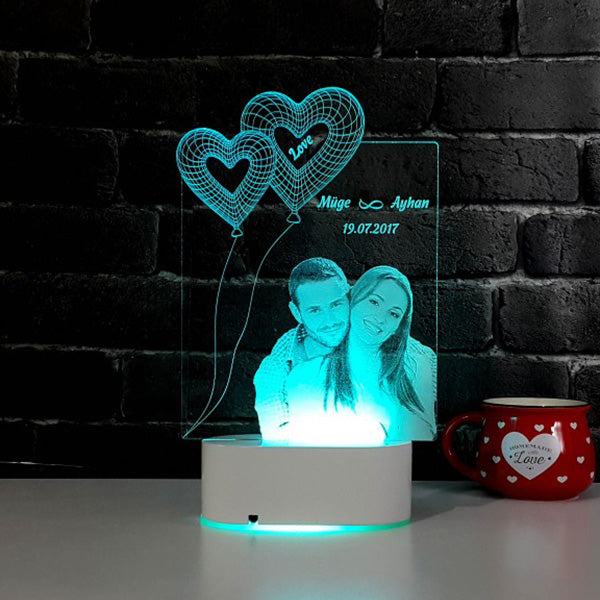 Led Photo Print Custom Photo Printed 3D Led Lamp – My Art