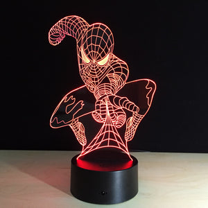 Spider 3D Illusion Lamp