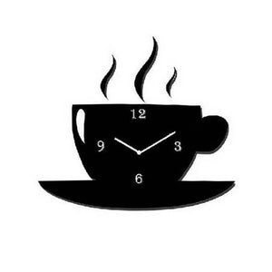 Tea Cup Acrylic Wall Clock