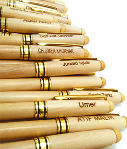 Wooden Pen With Engraved Name - My Art